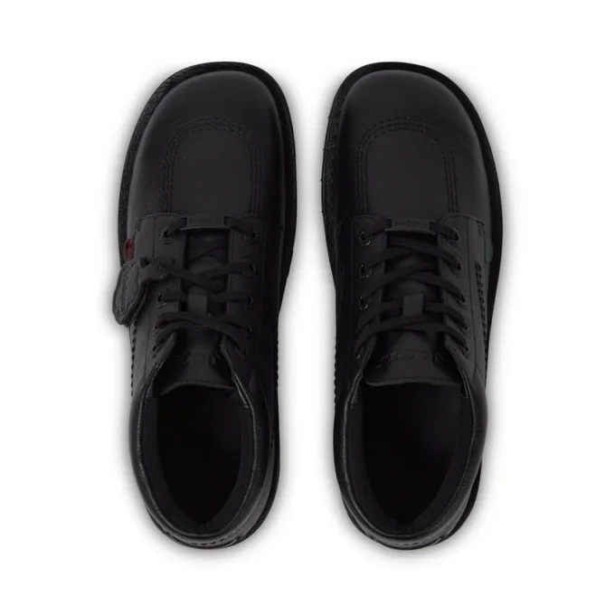 Adult Mens Kick Hi Tab Leather Boots Black