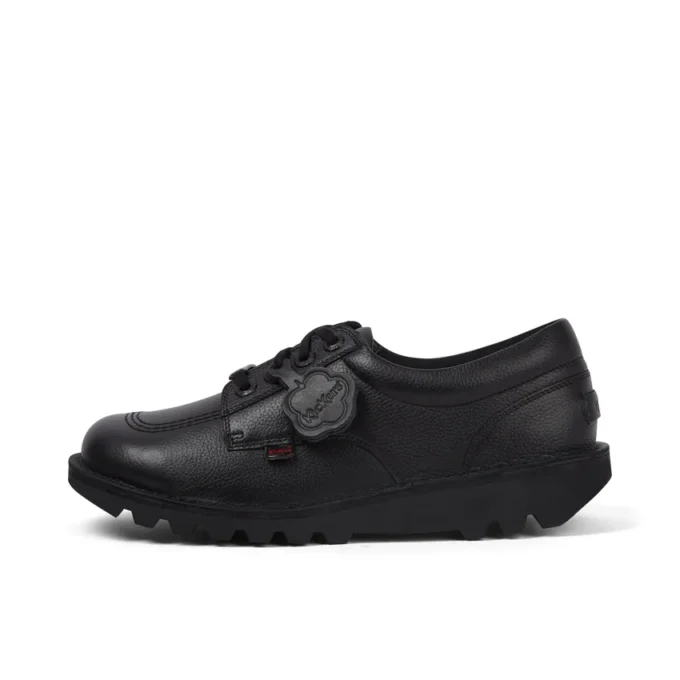Adult Mens Kick Lo Tab Leather Shoes Black