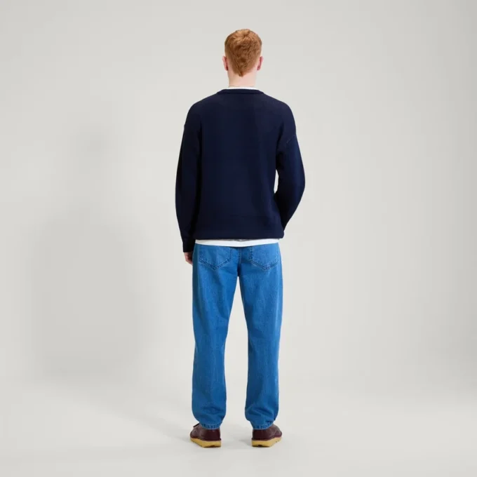 Adult Mens Kickers Crew Knit Navy