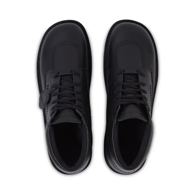 Adult Unisex Kick Boot Tumble Leather Black