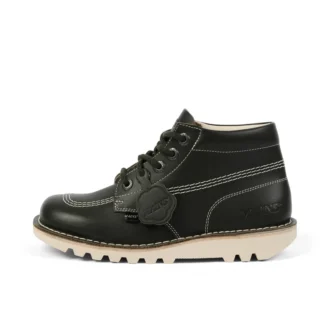 Adult Unisex Kick Hi Grain Leather Mains Dark Green