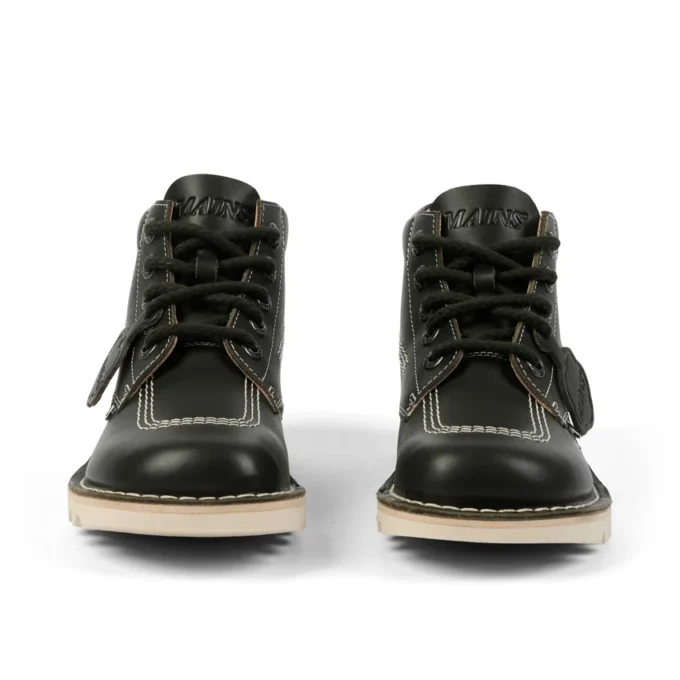 Adult Unisex Kick Hi Grain Leather Mains Dark Green