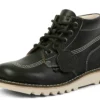 Adult Unisex Kick Hi Grain Leather Mains Dark Green