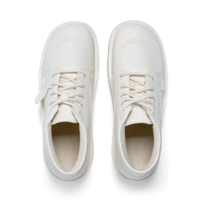 Adult Unisex Kick Hi Stack Leather Alternative White