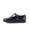 Adult Womens Fragma T-Buckle Patent Leather Black