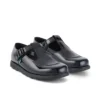 Adult Womens Fragma T-Buckle Patent Leather Black