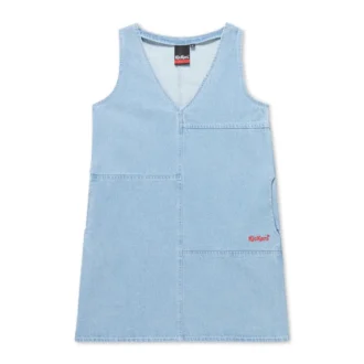 Adult Womens Kickers Classic Denim Mini Dress Blue