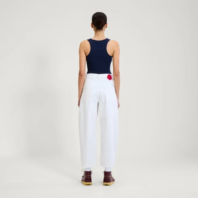 Adult Womens Kickers Classic Ribbed Vest Navy