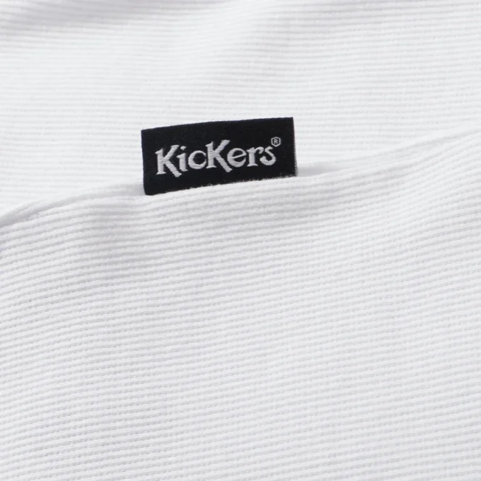 Adult Womens Kickers Classic Ribbed Vest White