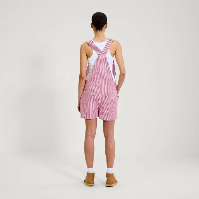 Adult Womens Kickers Classics Dungaree Short Red