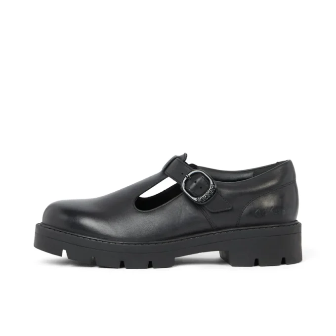 Adult Womens Kori T Bar Leather Black