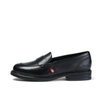 Adult Womens Lach Slip Leather Black
