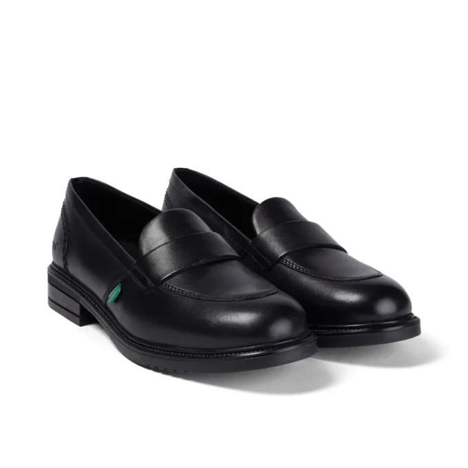Adult Womens Lach Slip Leather Black