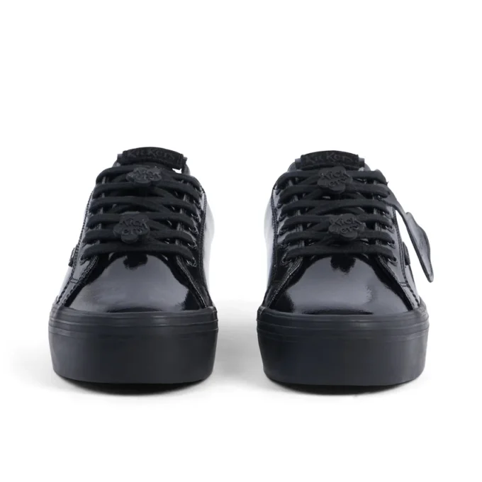 Adult Womens Tovni Stack Lo Flower Patent Leather Black