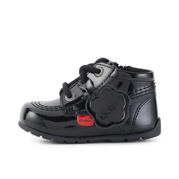 Baby Kick Hi B Zip Patent Leather Black