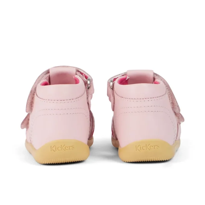 Baby Wriggle Flower Sandals Leather Pink