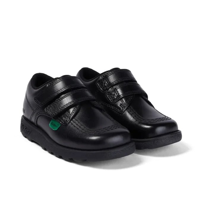 Infant Boys Fragma Lo Twin Vel Leather Black