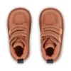 Infant Boys Kick Hi Roll ZigZag Boots Leather Tan