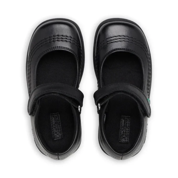 Infant Girls Fragma Pop Leather Black