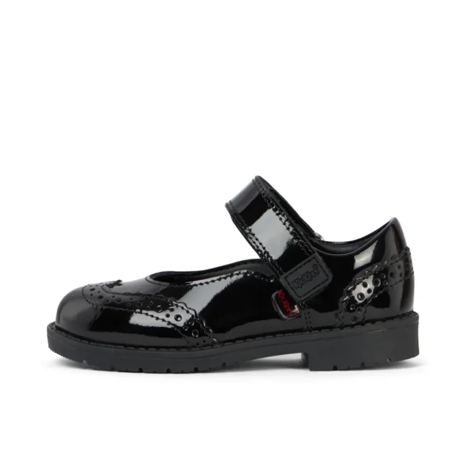 Infant Girls Lachly Mj Brogue Patent Leather Black