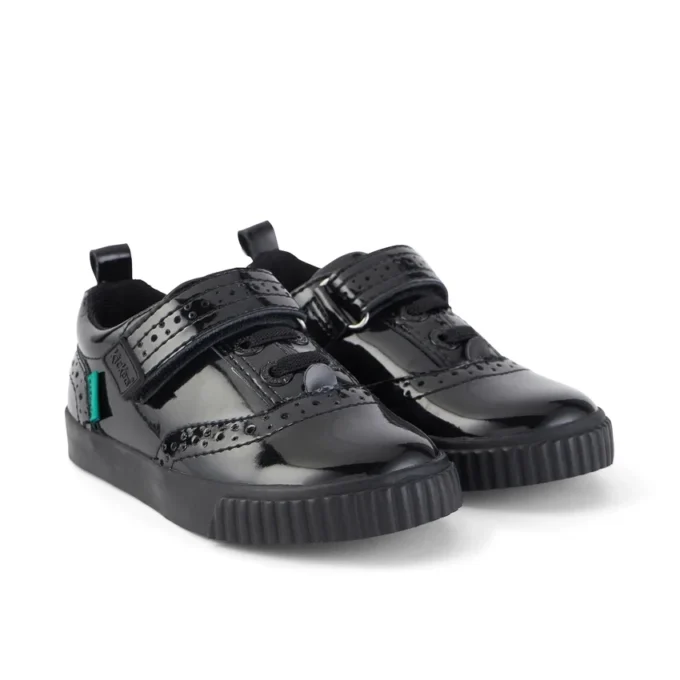 Infant Girls Tovni Brogue Shoe Patent Leather Black