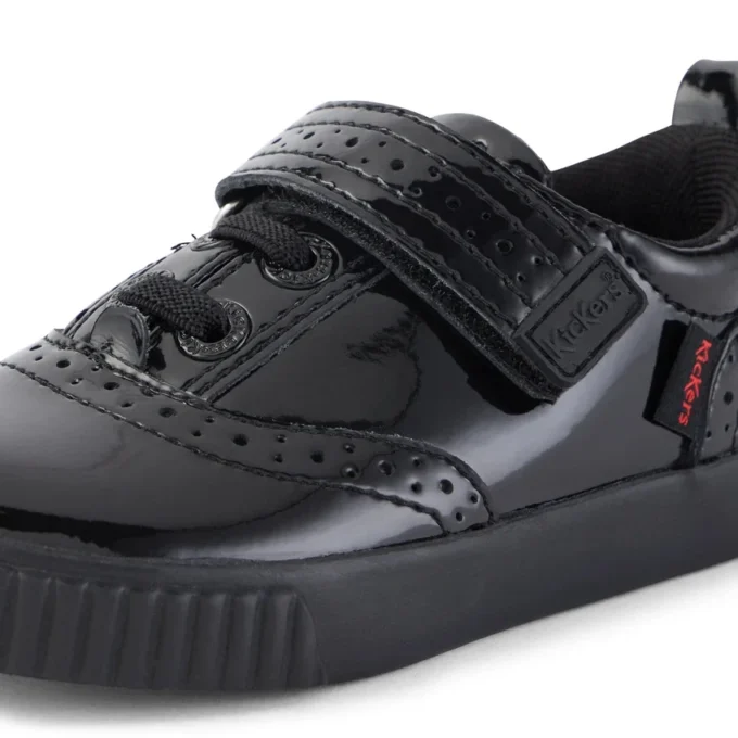 Infant Girls Tovni Brogue Shoe Patent Leather Black