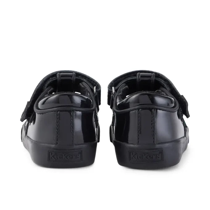 Infant Girls Tovni Brogue T-Bar Patent Leather Black