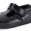 Infant Girls Tovni Brogue T-Bar Patent Leather Black