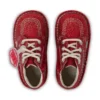 Infant Unisex Kick Hi Glitter Boots Red
