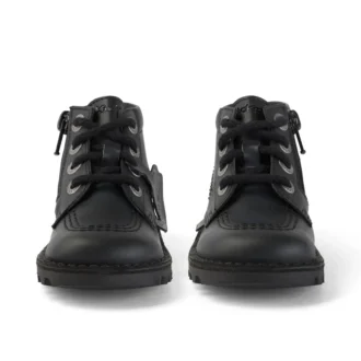 Infant Unisex Kick Hi Zip Leather Alternative Black