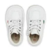 Infant Unisex Kick Hi Zip Leather White