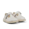 Infant Unisex Kick T-Bar Glitter Shoes White