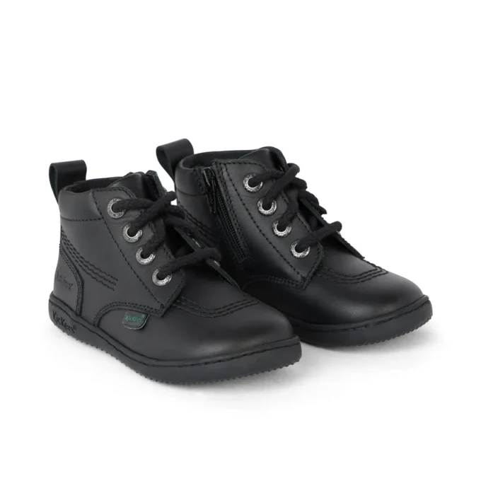 Infant Unisex Playflex Hi Leather Black