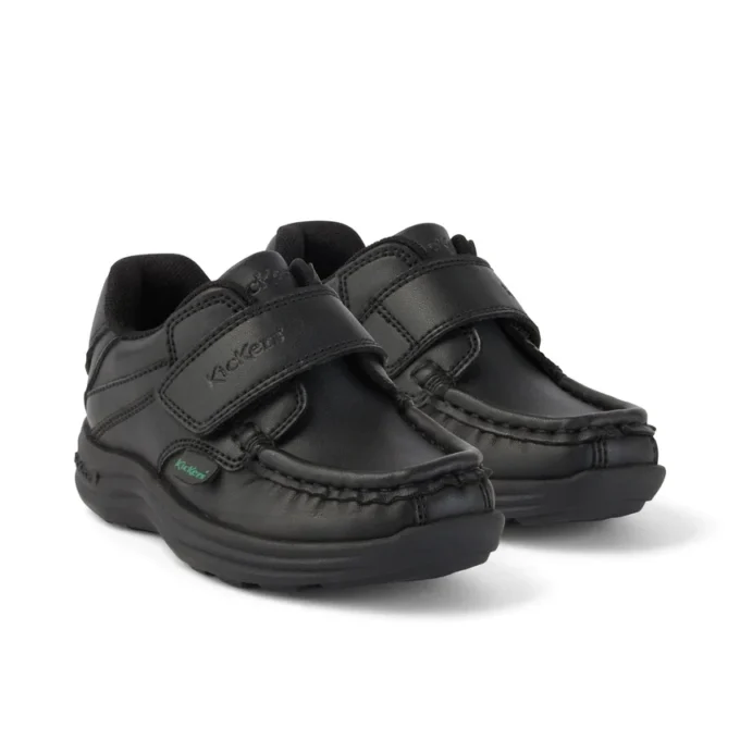 Infant Unisex Reasan Strap Leather Alternative Black