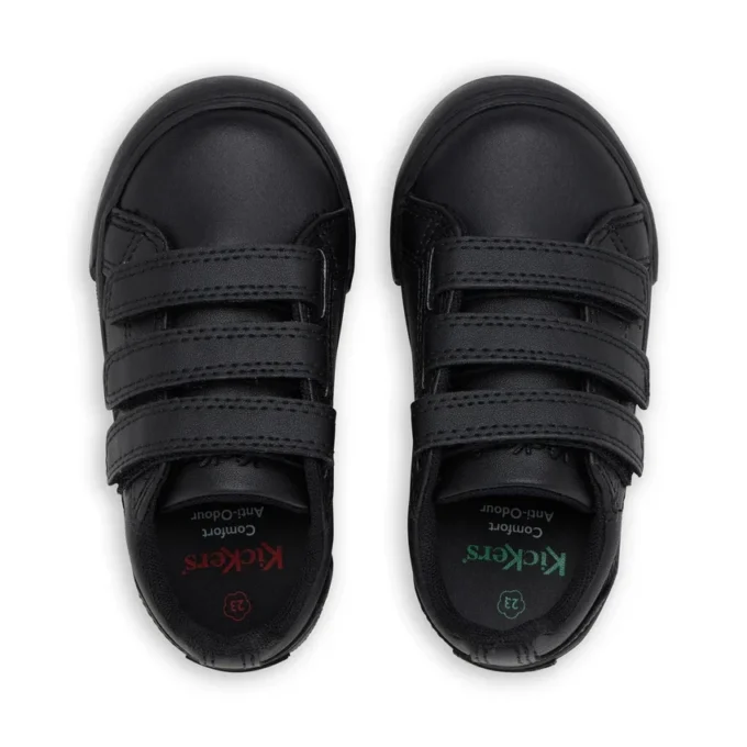 Infant Unisex Tovni Trip Leather Black