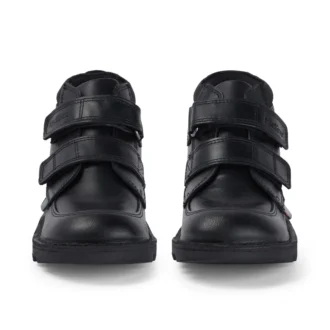 Junior Boys Kick Hi Scuff Leather Black