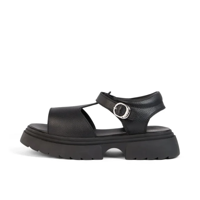 Junior Girls Kenzi Sandals Leather Black