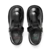 Junior Girls Kick T Bar Bloom Patent Leather Black