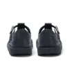 Junior Girls Kick T Bar Leather Alternative Black