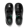 Junior Girls Kick T Bar Leather Alternative Patent Leather Black
