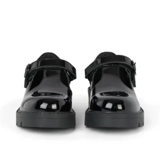 Junior Girls Kori T Bar Patent Leather Black