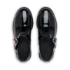 Junior Girls Lach T-Bar Patent Leather Black