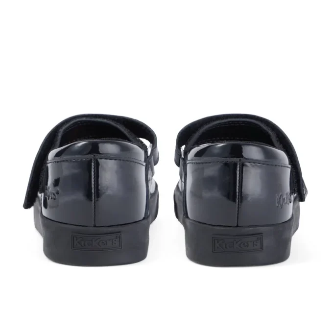 Junior Girls Tovni Brogue MJ Patent Leather Black