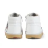 Junior Unisex Kick Hi Zip Leather White