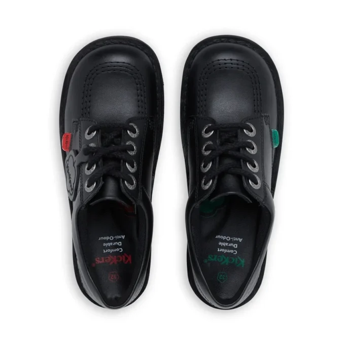 Junior Unisex Kick Lo Leather Black