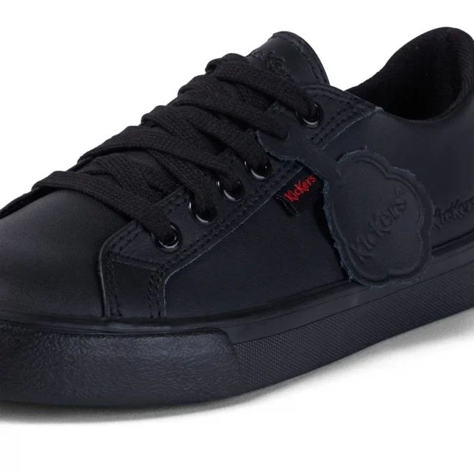 Junior Unisex Tovni Lacer Leather Black