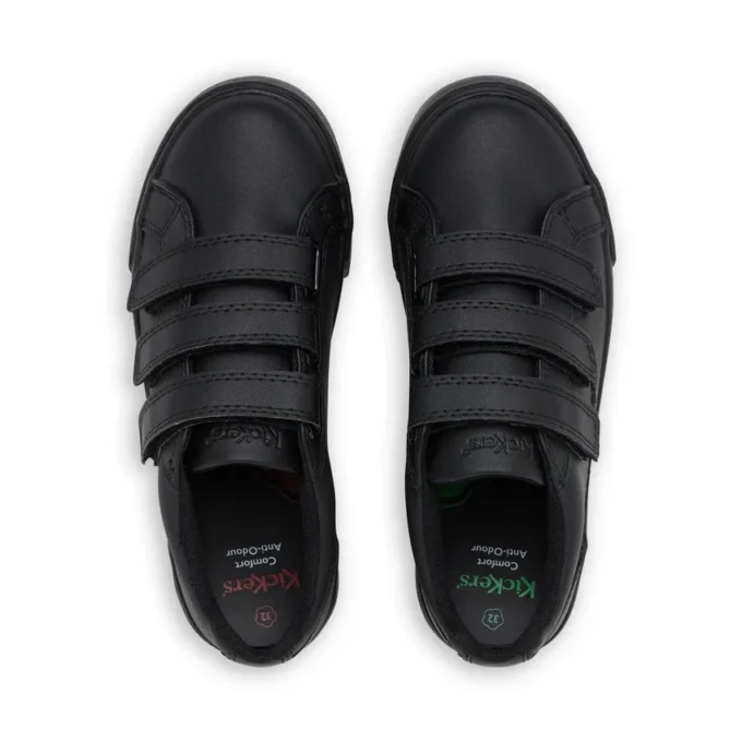 Junior Unisex Tovni Trip Leather Black