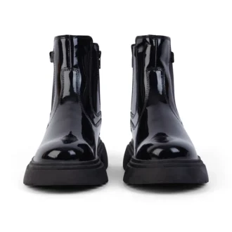 Junior Women Kenzi Chelsea Patent Leather Black