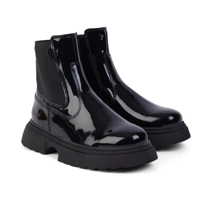 Junior Women Kenzi Chelsea Patent Leather Black
