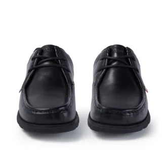 Youth Mens Fragma Lace Leather Black